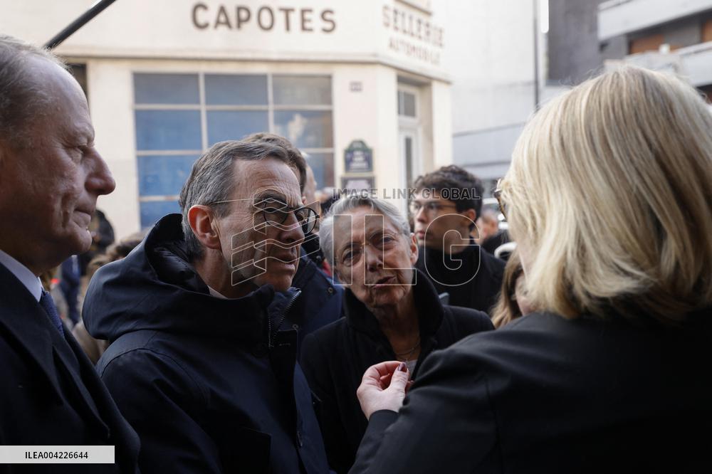Bruno Retailleau Visit To Regional Professional High School Beaugrenelle - Paris