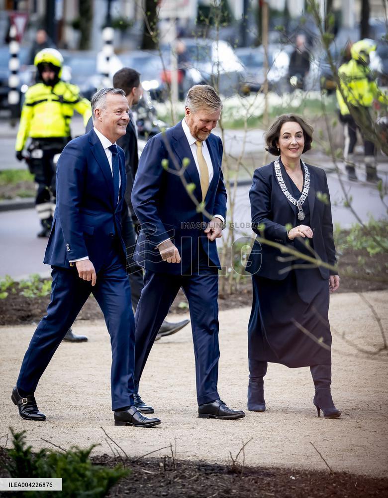 King Willem-Alexander At Renewed Head Office Opening - Amsterdam