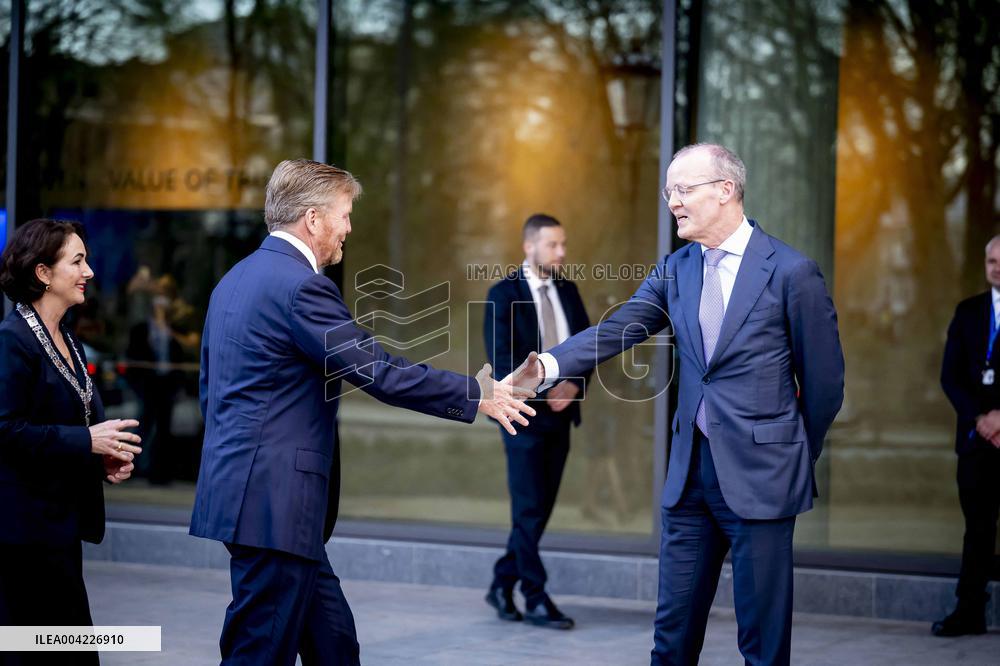 King Willem-Alexander At Renewed Head Office Opening - Amsterdam
