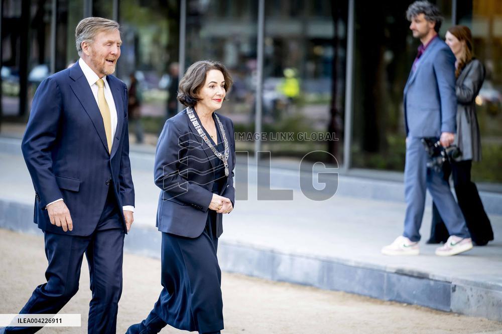 King Willem-Alexander At Renewed Head Office Opening - Amsterdam