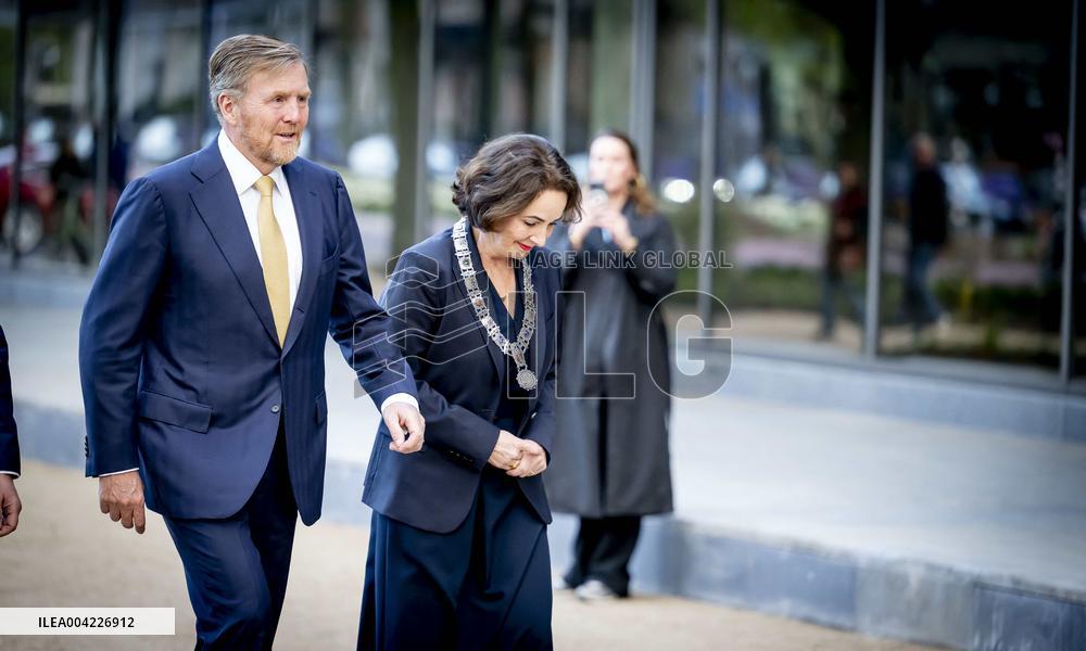 King Willem-Alexander At Renewed Head Office Opening - Amsterdam