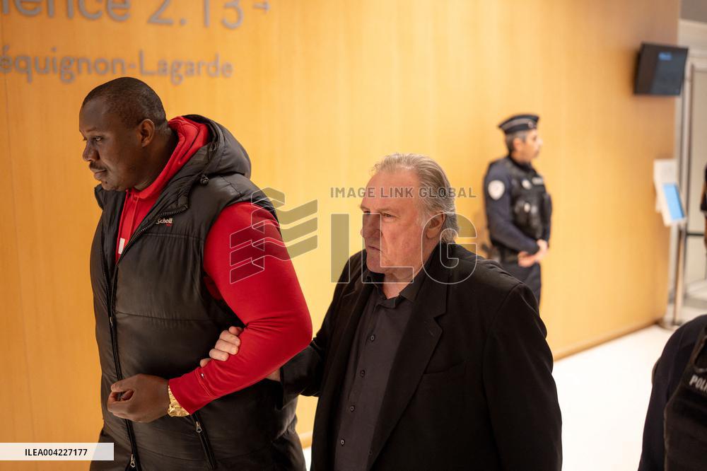 Gerard Depardieu Trial break - Paris AJ