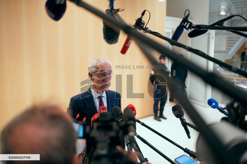 Nicolas Sarkozy leaves his Trial - Paris AJ