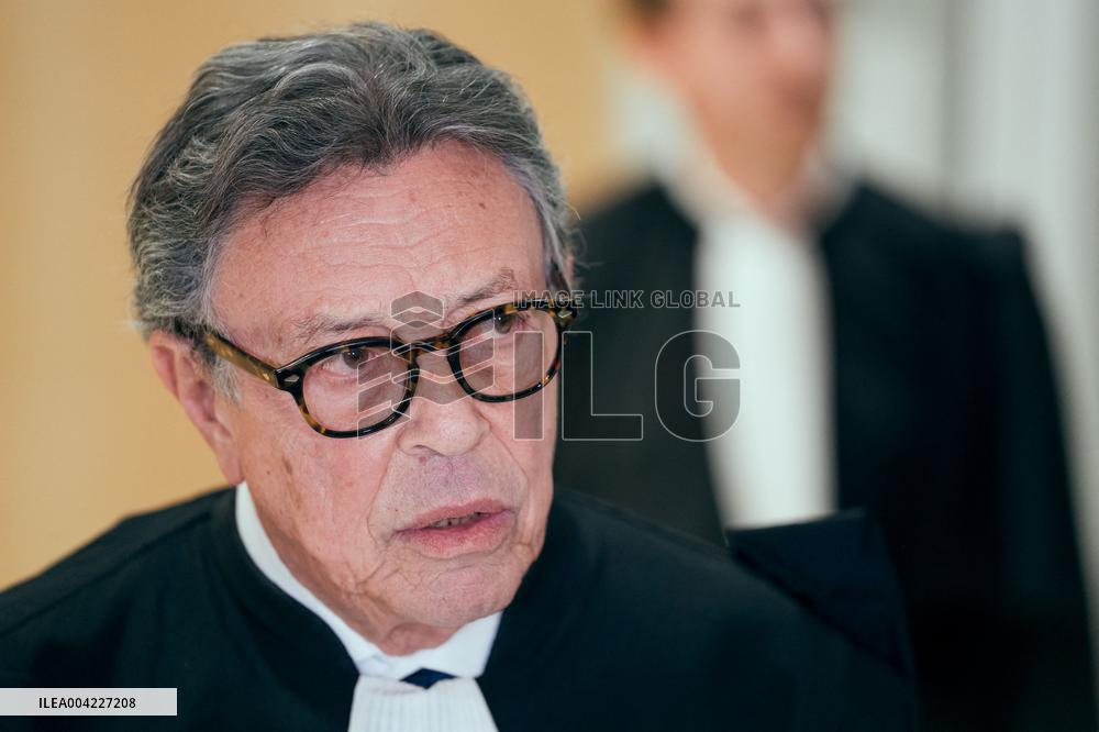 Nicolas Sarkozy leaves his Trial - Paris AJ