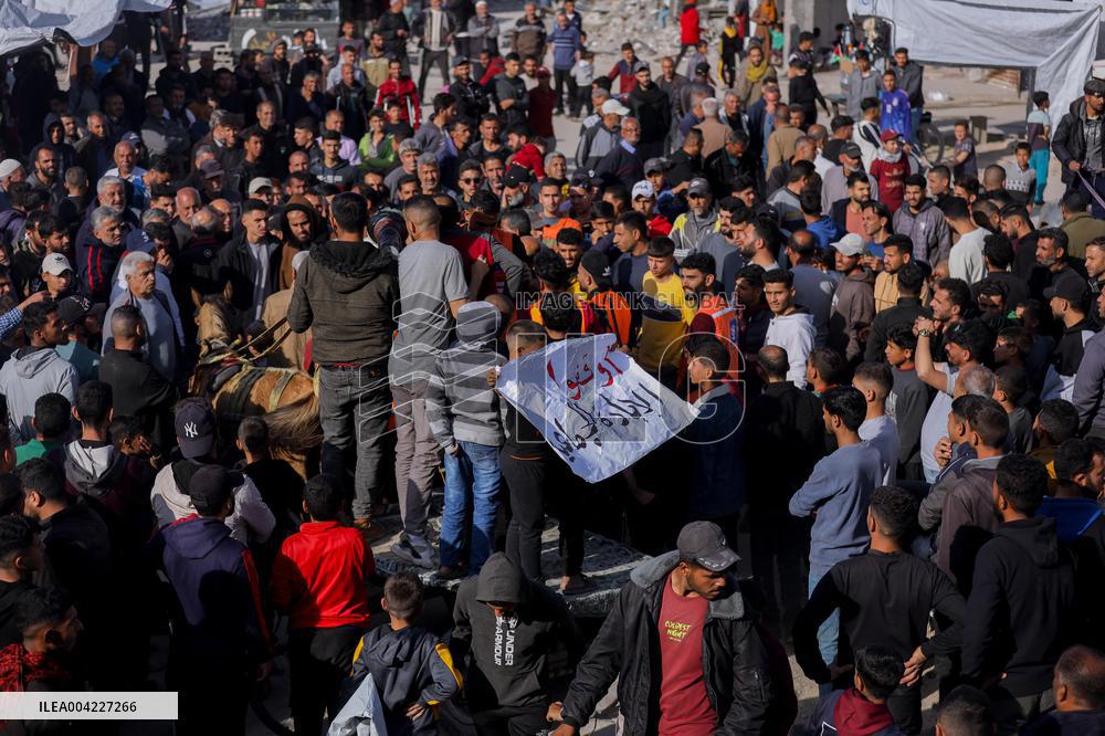 Gaza Protests Demand Hamas Exit - Palestine