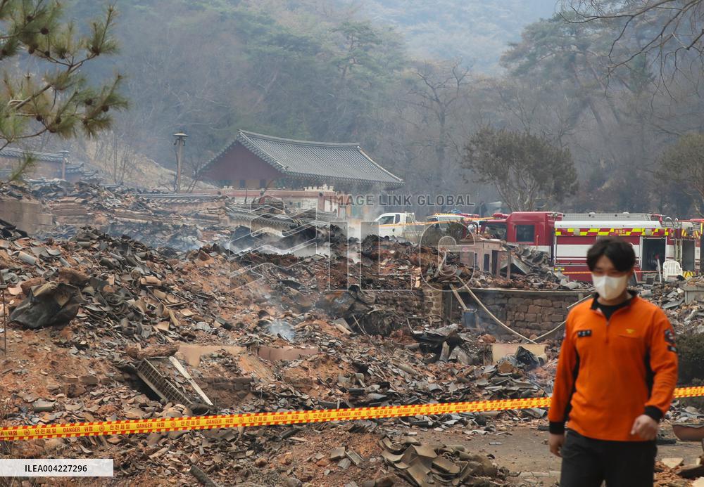 Wildfires Deathtoll - South Korea