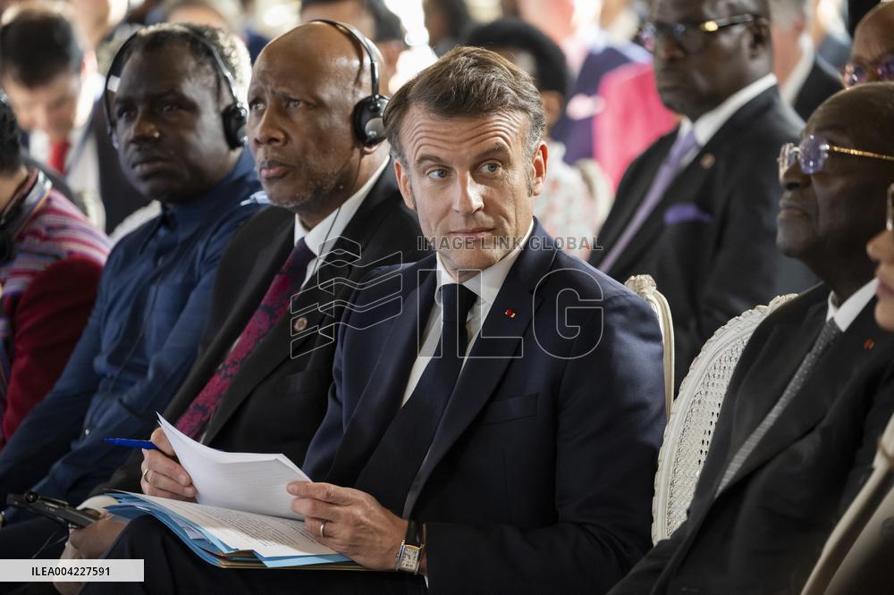 Emmanuel Macron At Nutrition for Growth summit - Paris