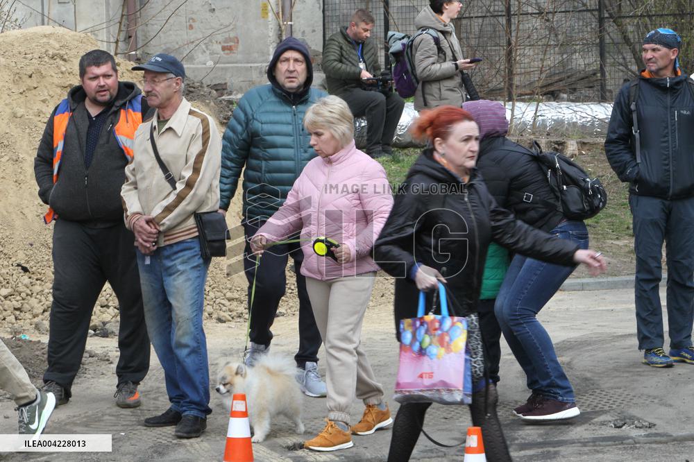 Aftermath of massive Russian drone attack on Dnipro