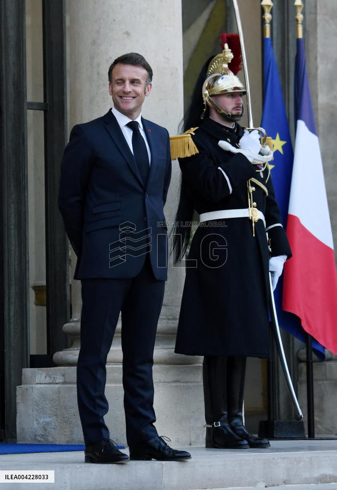 President Macron Welcomes King Of Lesotho - Paris