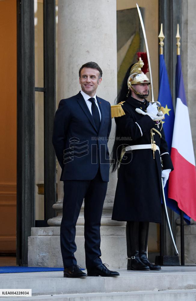President Macron Welcomes King Of Lesotho - Paris