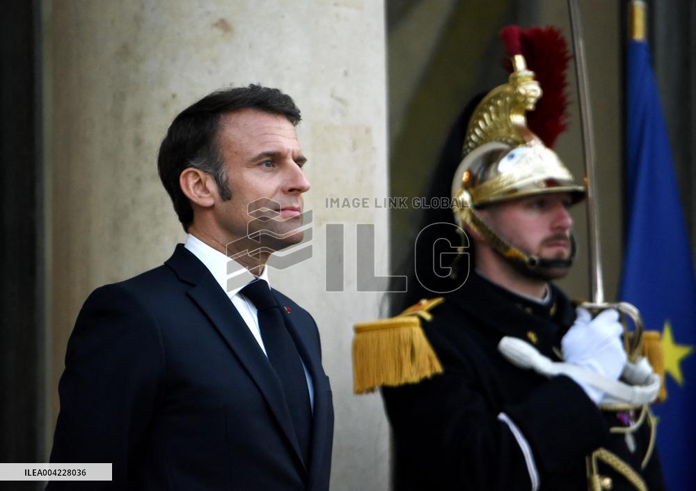 President Macron Welcomes King Of Lesotho - Paris