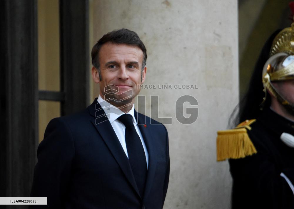President Macron Welcomes King Of Lesotho - Paris