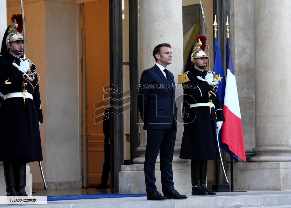 President Macron Welcomes King Of Lesotho - Paris