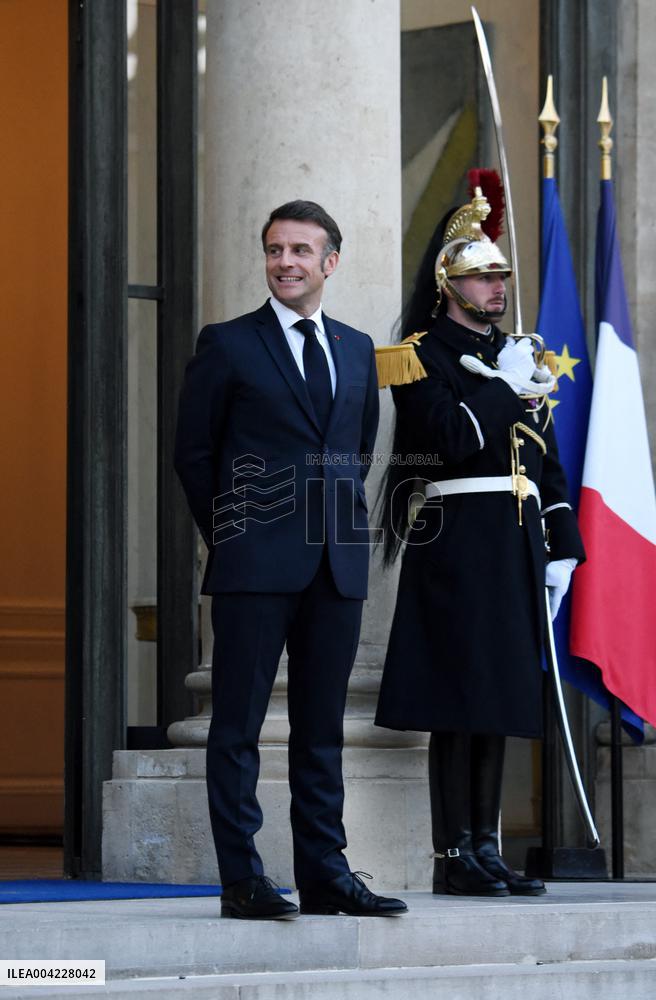 President Macron Welcomes King Of Lesotho - Paris
