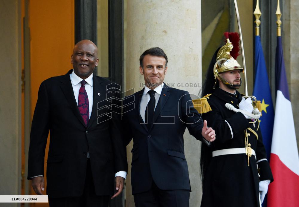President Macron Welcomes King Of Lesotho - Paris