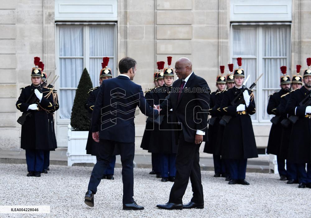 President Macron Welcomes King Of Lesotho - Paris