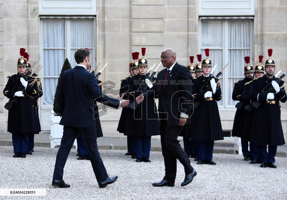 President Macron Welcomes King Of Lesotho - Paris