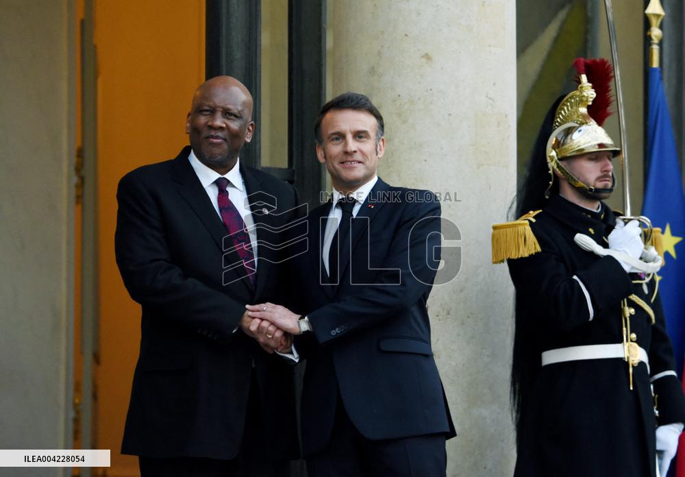 President Macron Welcomes King Of Lesotho - Paris