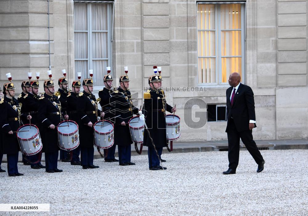 President Macron Welcomes King Of Lesotho - Paris