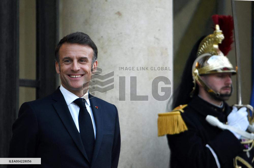President Macron Welcomes King Of Lesotho - Paris