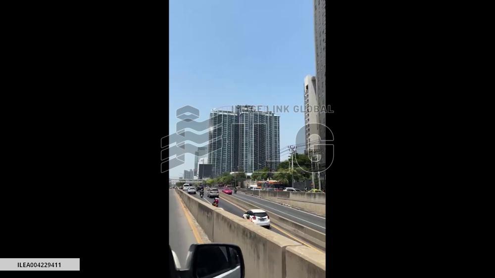 Thailand: Magnitude 7.7 Earthquake Strikes Bangkok, Water Cascades From Skyscraper 4