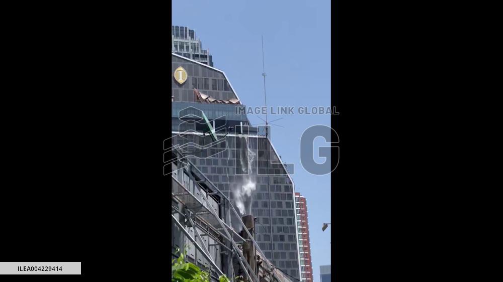 Thailand: Magnitude 7.7 Earthquake Strikes Bangkok, Water Cascades From Skyscraper 3