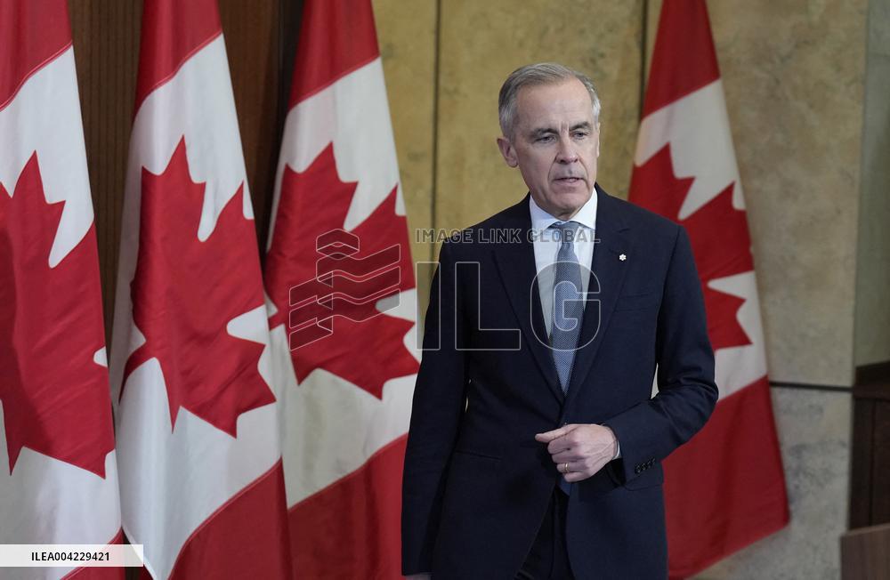Mark Carney At Press Conference - Ottawa