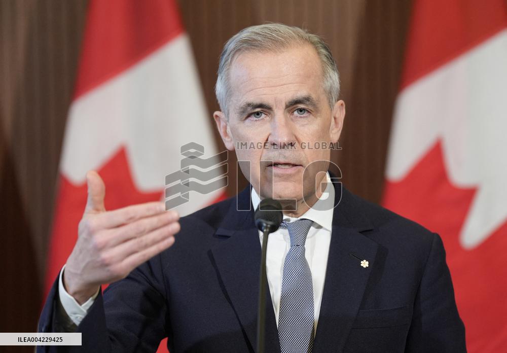 Mark Carney At Press Conference - Ottawa