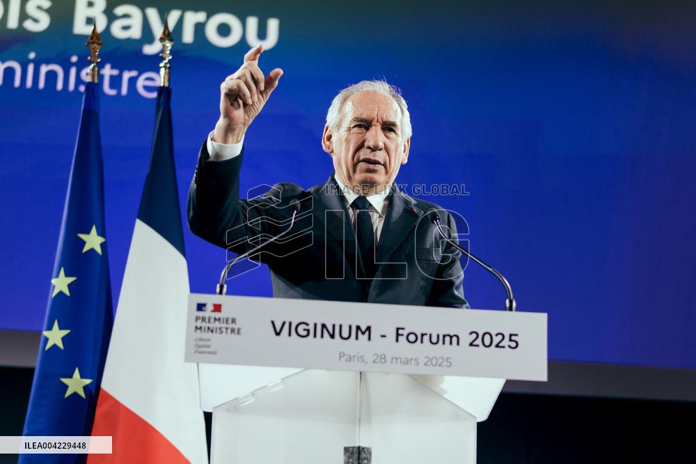 PM Bayrou At Viginum Forum - Paris