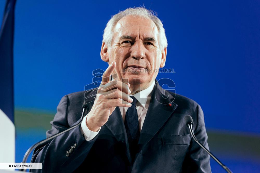 PM Bayrou At Viginum Forum - Paris