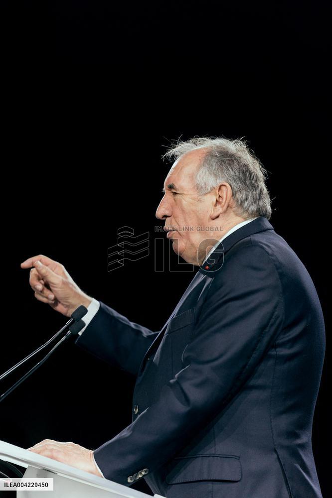 PM Bayrou At Viginum Forum - Paris