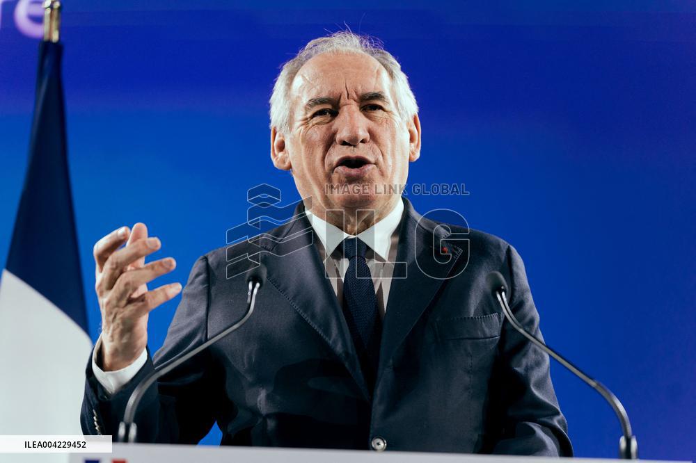 PM Bayrou At Viginum Forum - Paris