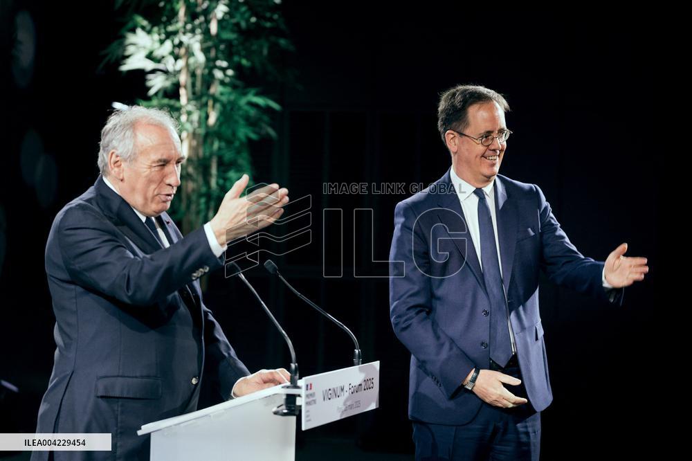 PM Bayrou At Viginum Forum - Paris