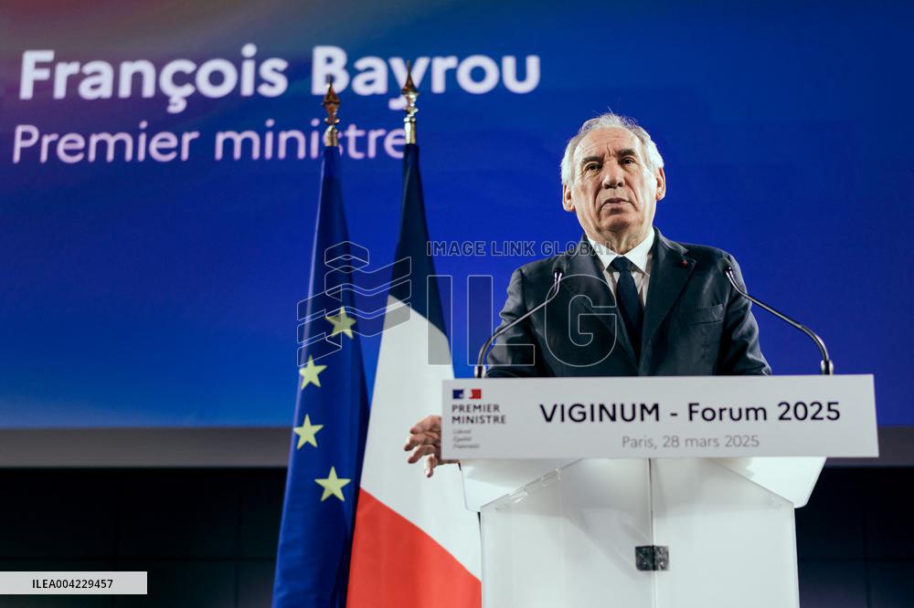 PM Bayrou At Viginum Forum - Paris