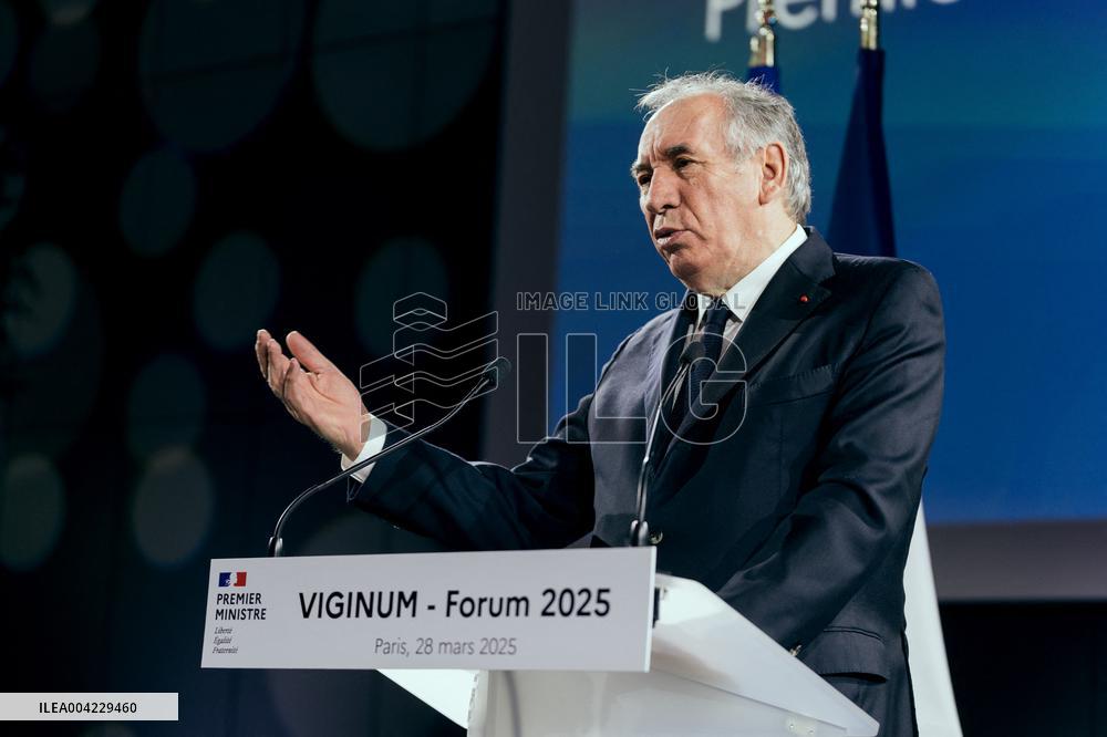 PM Bayrou At Viginum Forum - Paris