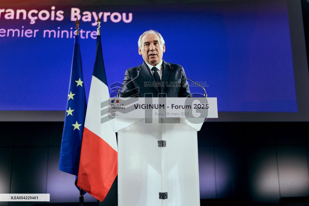 PM Bayrou At Viginum Forum - Paris