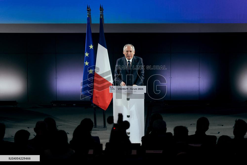 PM Bayrou At Viginum Forum - Paris
