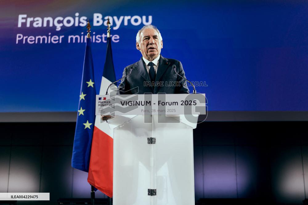 PM Bayrou At Viginum Forum - Paris