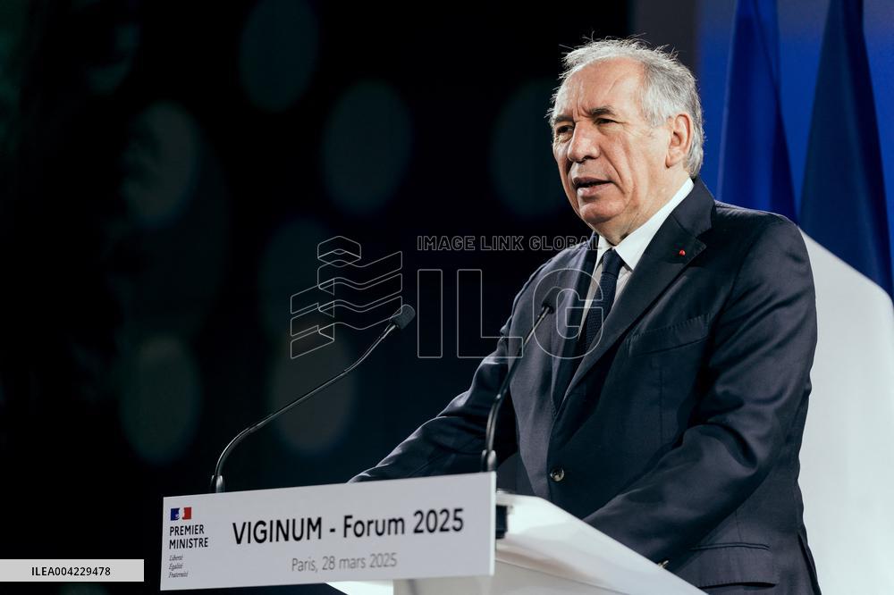 PM Bayrou At Viginum Forum - Paris