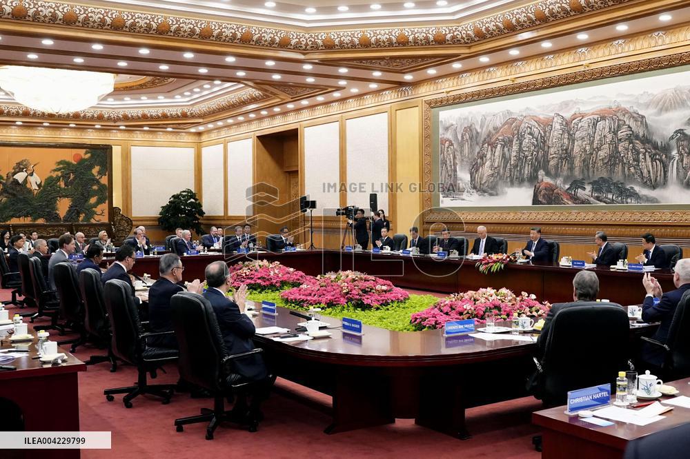 Global business meeting in Beijing