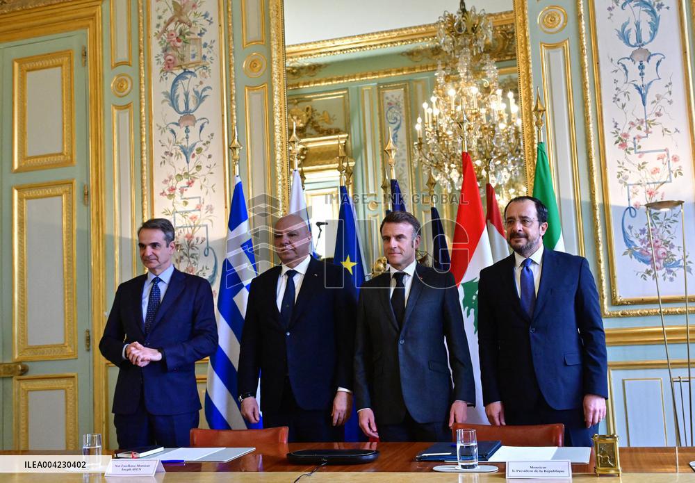 Multilateral Meeting Eastern Mediterranean - MEDOR at the Elysee Palace - Paris