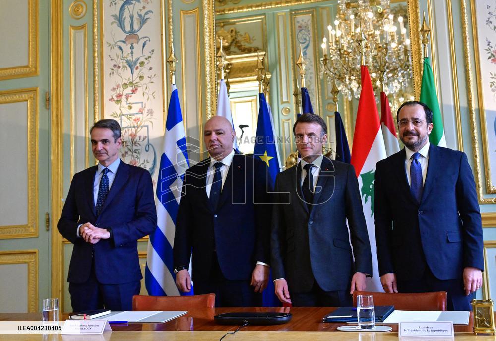Multilateral Meeting Eastern Mediterranean - MEDOR at the Elysee Palace - Paris