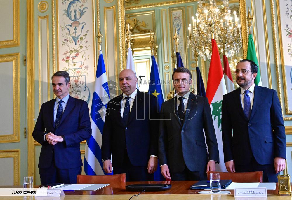 Multilateral Meeting Eastern Mediterranean - MEDOR at the Elysee Palace - Paris