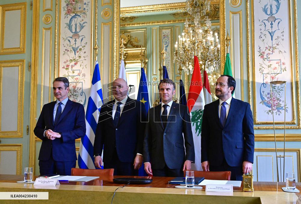 Multilateral Meeting Eastern Mediterranean - MEDOR at the Elysee Palace - Paris