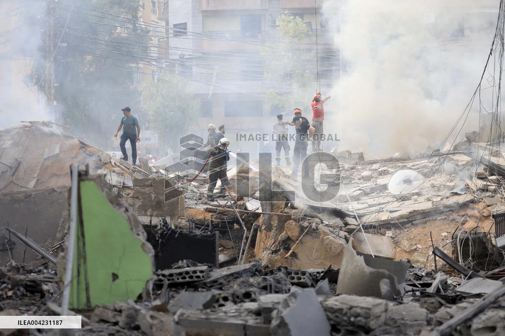 Beirut Israel Airstrikes - Lebanon