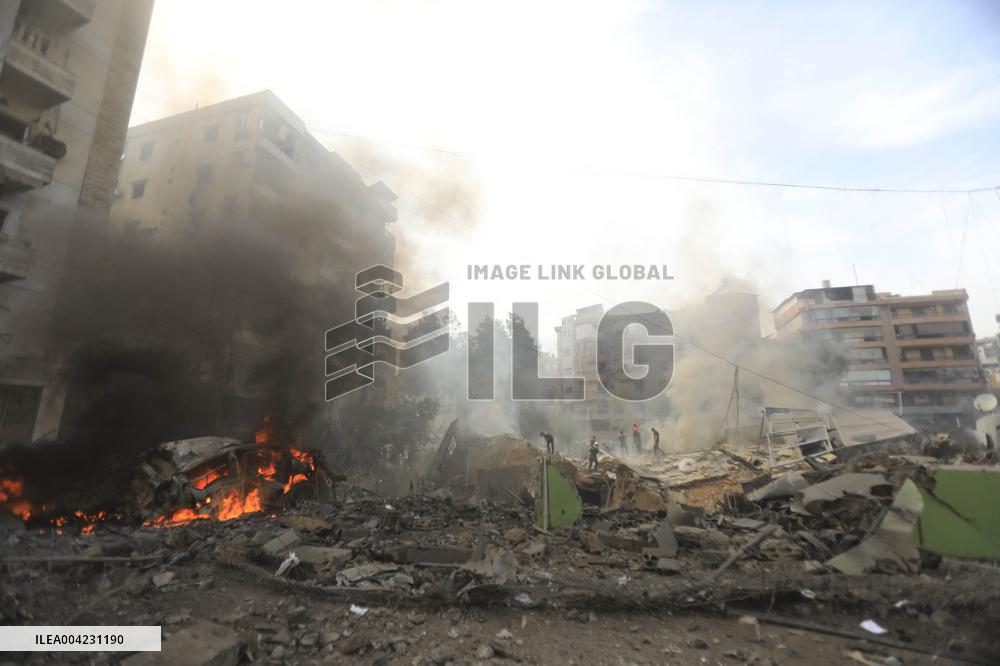 Beirut Israel Airstrikes - Lebanon