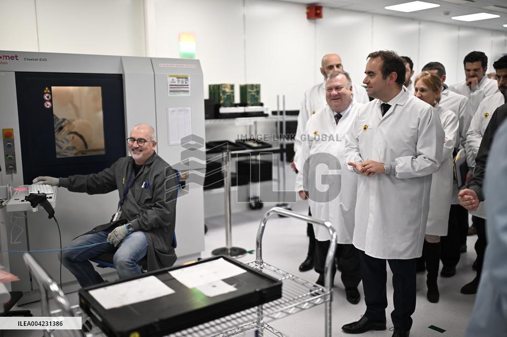 Sebastien Lecornu Visits Thales Site - France
