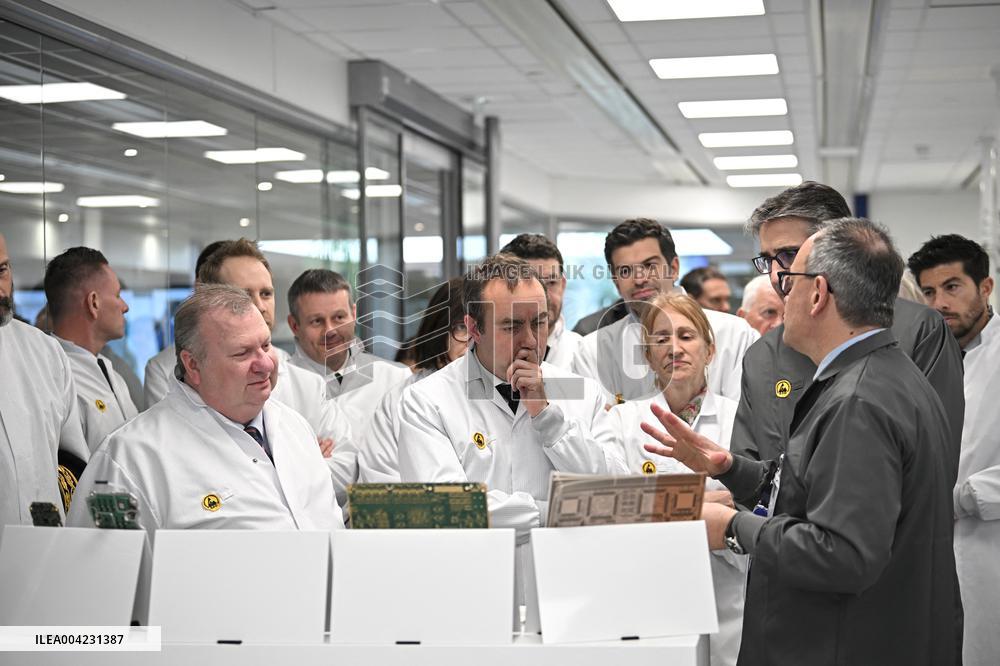 Sebastien Lecornu Visits Thales Site - France