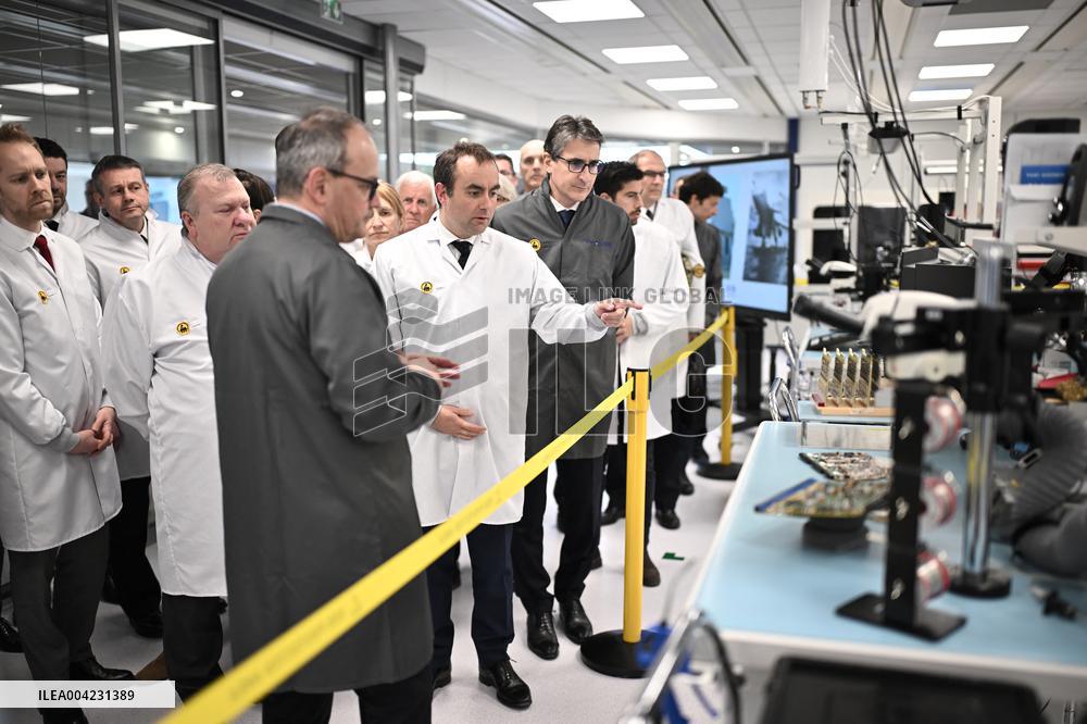 Sebastien Lecornu Visits Thales Site - France