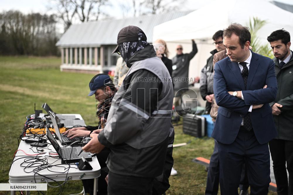 Sebastien Lecornu Visits Thales Site - France